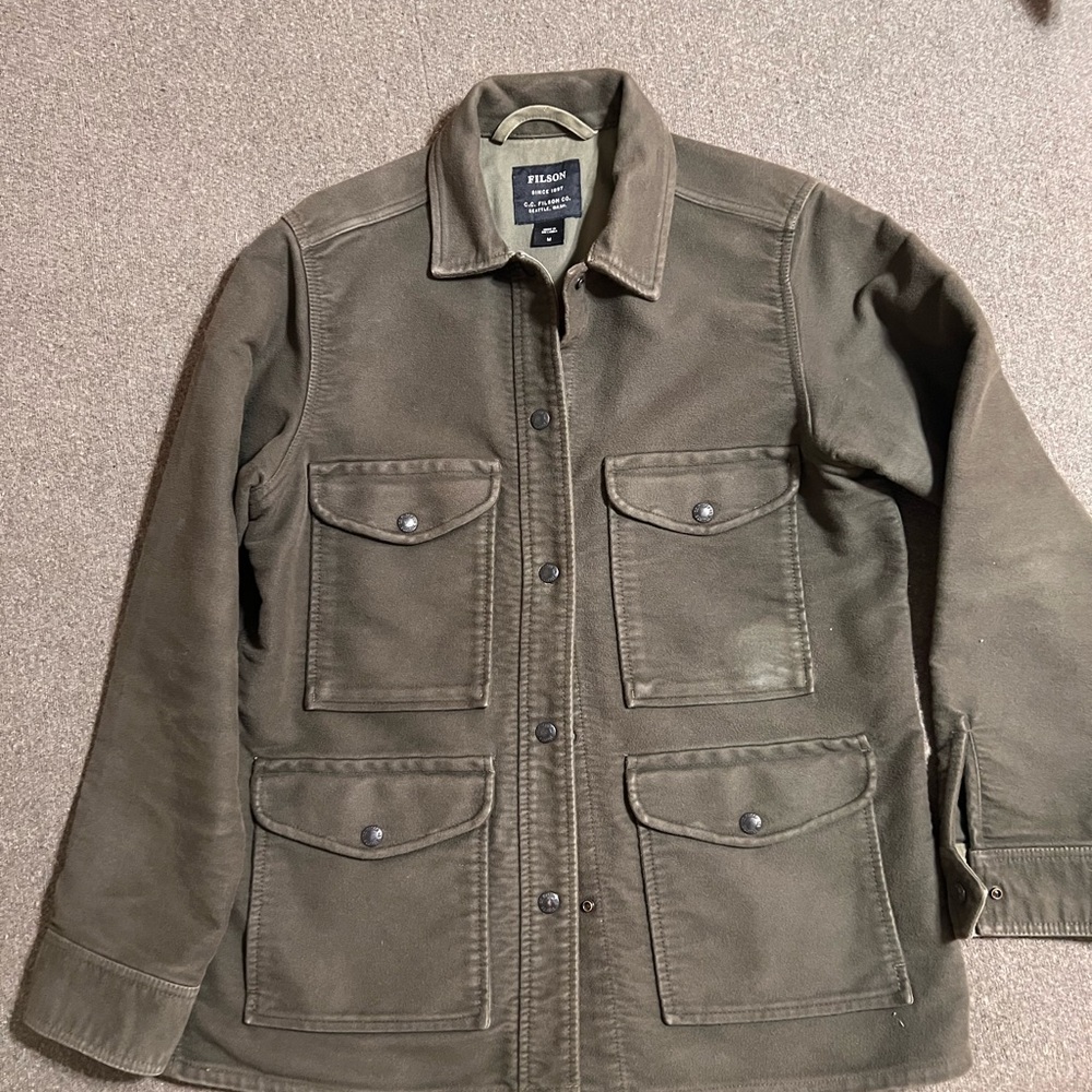 Filson Womens Point Hope Moleskin Jac shirt size medium